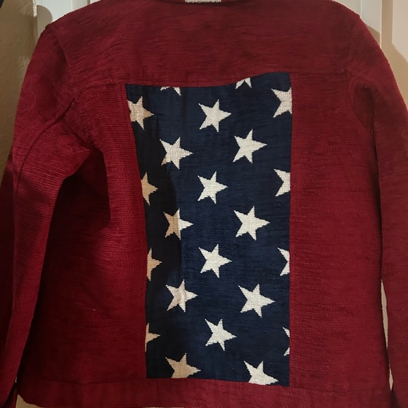 Women’s Red and Blue Star Jacket - Picture 2 of 3